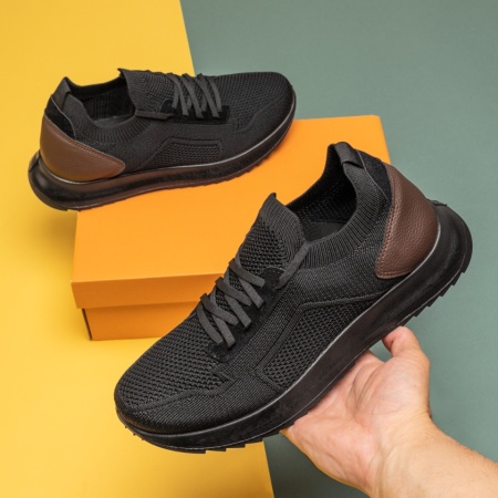 Pantofi sport barbati cu siret negri DAN12, 2, modlet.ro