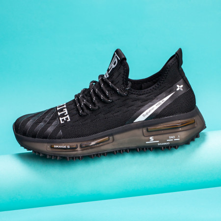 Pantofi sport barbati negri cu siret MOD07890