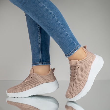 Pantofi sport dama cu platforma roz EMA20, 2, modlet.ro