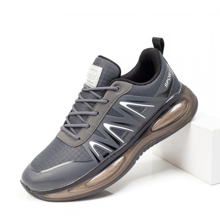REDUCERI INCALTAMINTE, Pantofi sport gri cu alb barbati MOD10018, modlet.ro