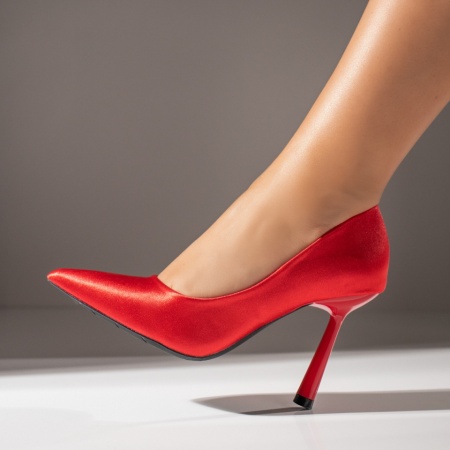 Pantofi Stiletto dama cu toc rosii MOD07132, 2, modlet.ro