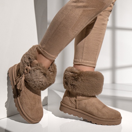 Cizme dama khaki tip UG MOD12551, 2, modlet.ro
