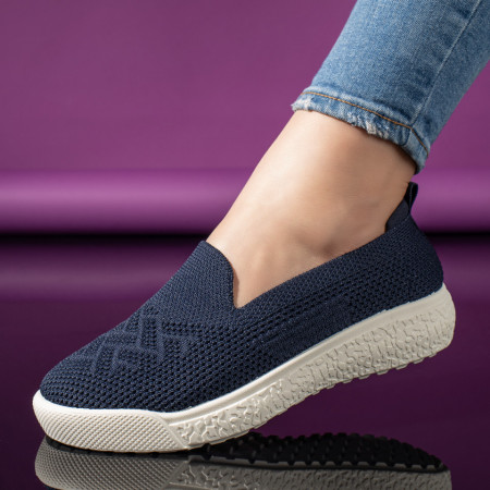 Espadrile dama cu talpa joasa albastre ZEF11164