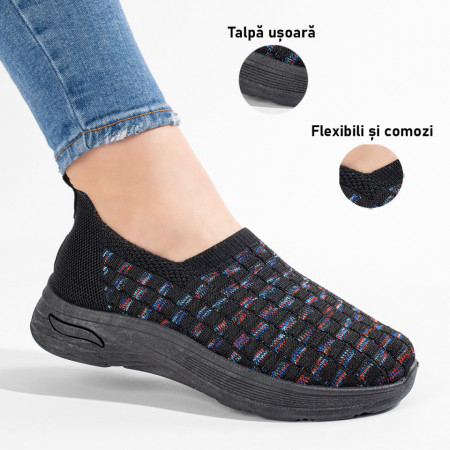 Espadrile dama negre EMA10, 3, modlet.ro
