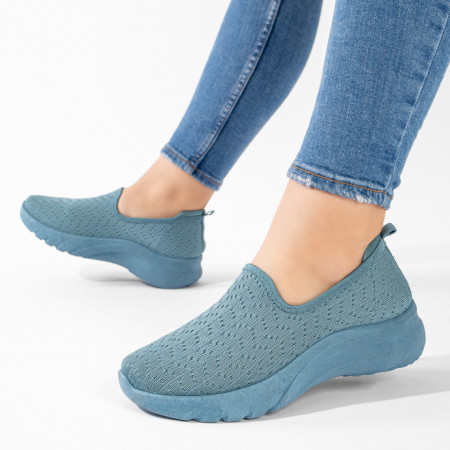 Reduceri incaltaminte dama, Espadrile dama sport albastre ZEF11241, zeforia.ro