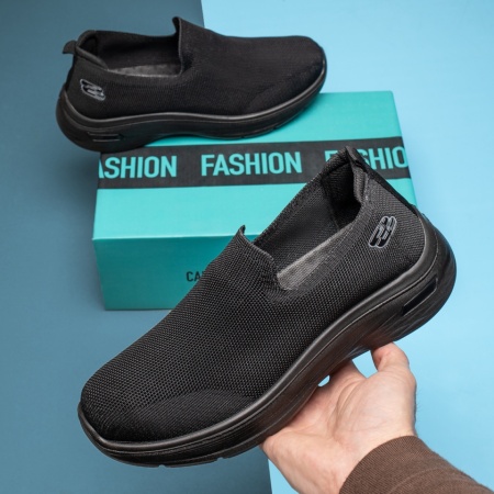 Espadrile sport barbati cu talpa groasa negre MOD13188, 3, modlet.ro
