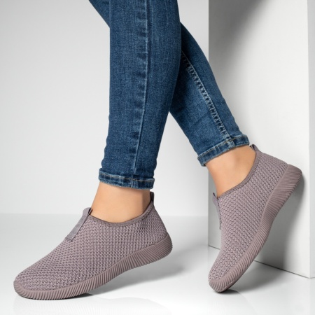 Espadrile sport dama din material textil mov MOD13057, 3, modlet.ro