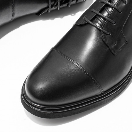 Pantofi barbati eleganti din Piele naturala negri MOD10674, 4, modlet.ro