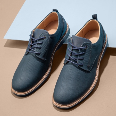 Pantofi casual barbati, Pantofi casual barbati cu siret albastri MOD08441, modlet.ro
