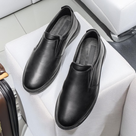 Pantofi casual barbati negri din Piele naturala MOD12066, 3, modlet.ro