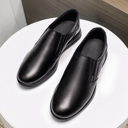Pantofi casual barbati negri din Piele naturala MOD12658