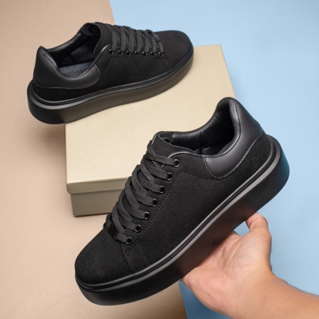 Pantofi casual barbati negru suede MOD13944