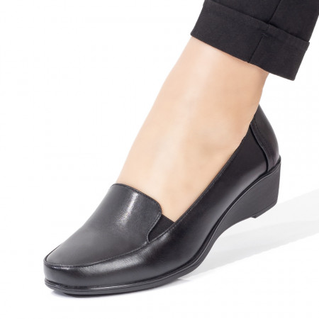 Pantofi casual dama cu platforma negri MOD08423
