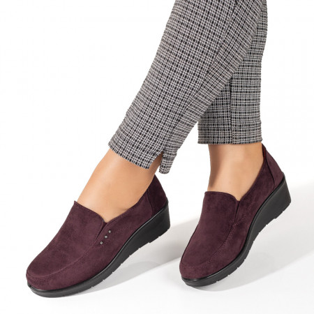 Pantofi casual dama, Pantofi casual dama mov MOD10087, modlet.ro