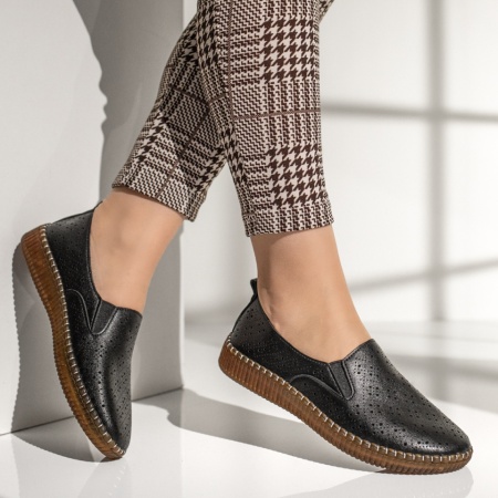 Pantofi casual dama, Pantofi casual dama negri MOD13265, modlet.ro