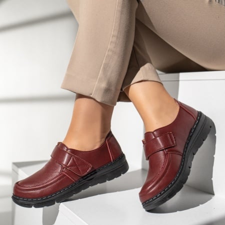 Pantofi casual dama rosii MOD19384