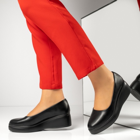 Pantofi dama casual cu platforma negri MOD01902