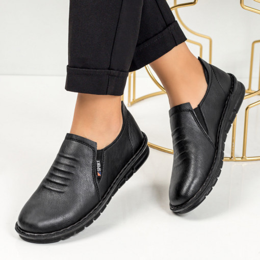 Pantofi dama cu model negri casual MDL05765
