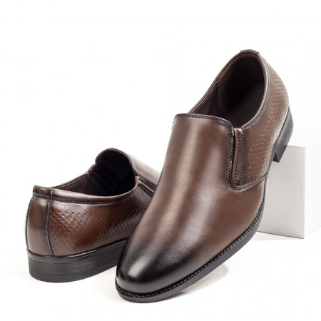 Pantofi barbati eleganti, Pantofi eleganti barbati fara siret maro MDL09046 - modlet.ro
