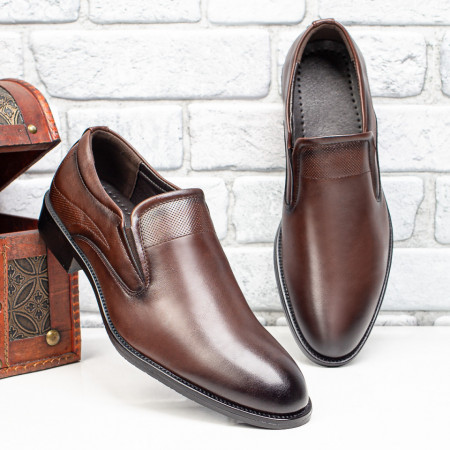 Incaltaminte barbati, Pantofi eleganti barbati maro MOD09628, modlet.ro