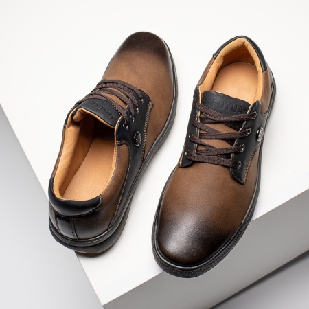 Incaltaminte barbati, Pantofi maro barbati casual cu siret MOD06067, modlet.ro