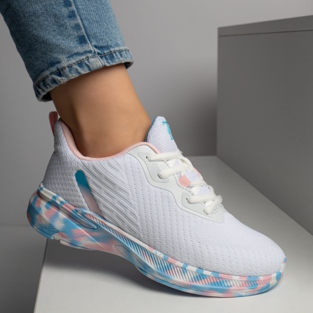 REDUCERI INCALTAMINTE, Pantofi sport dama albi MOD12222, modlet.ro