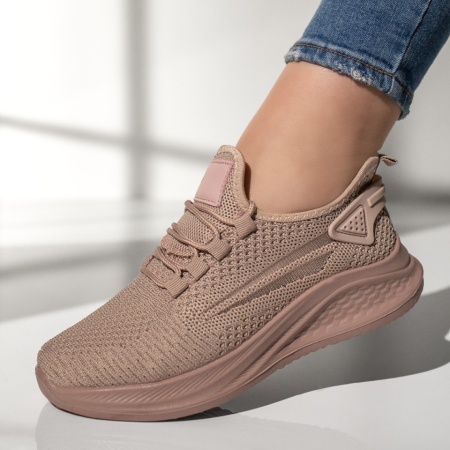 Pantofi sport dama cu talpa groasa roz MOD13184, 2, modlet.ro