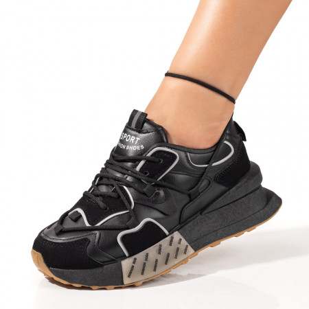 Adidasi dama, Pantofi sport dama negri MOD09913, modlet.ro