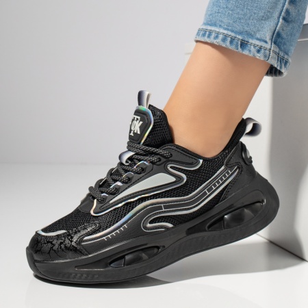 REDUCERI INCALTAMINTE, Pantofi sport dama negri MOD12224, modlet.ro
