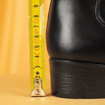 Cizme dama cu fermoar negre din Piele naturala MOD05604, 4, modlet.ro