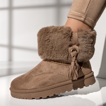 Cizme dama khaki tip UG MOD12551, 3, modlet.ro