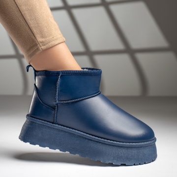 Cizme scurte dama albastre EMA44, 3, modlet.ro