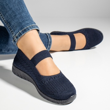 Espadrile dama cu talpa joasa si bareta albastre MOD13059, 4, modlet.ro