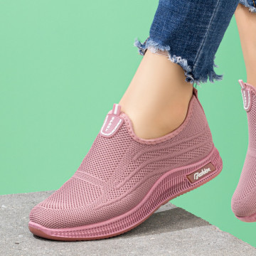 Espadrile dama sport din material textil roz MOD08072, 4, modlet.ro