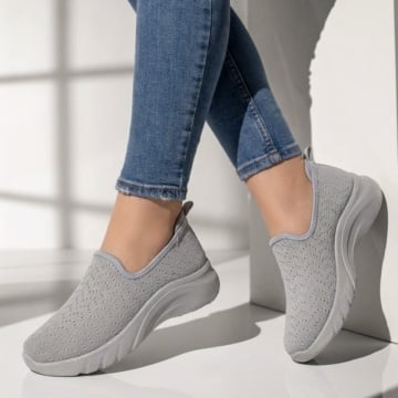 Reduceri espadrile sport dama, Espadrile dama sport gri EMA4, modlet.ro