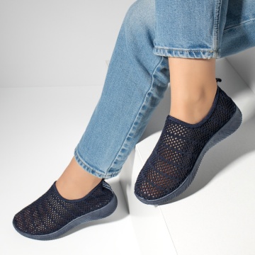 Espadrile sport dama cu perforatii albastru inchis MOD13061, 2, modlet.ro