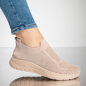 Espadrile sport dama cu talpa groasa roz MOD13238, 2, modlet.ro