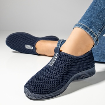 Espadrile sport dama din material textil albastre ZEF13057, 2, zeforia.ro