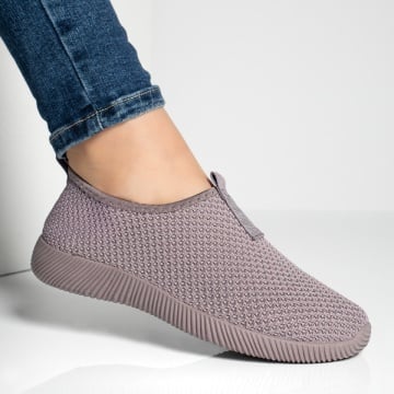 Espadrile sport dama din material textil mov ZEF13057, 4, zeforia.ro