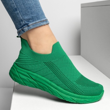 Espadrile sport dama din material textil verzi MOD13176, 2, modlet.ro