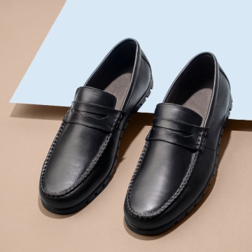 Mocasini barbati negri din Piele naturala ZEF13400, 2, zeforia.ro