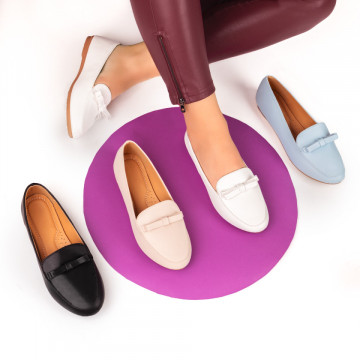 Mocasini dama cu talpa joasa negri MOD10152, 4, modlet.ro