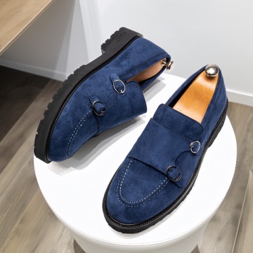 Pantofi casual barbati cu talpa groasa albastri MOD13720, 4, modlet.ro