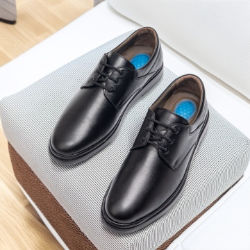 Pantofi casual barbati din piele naturala negri MOD13121, 3, modlet.ro