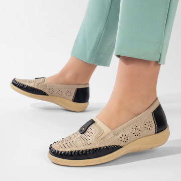 Pantofi casual dama bej MOD11218, 4, modlet.ro