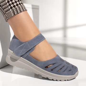 Pantofi casual dama cu scai albastri MOD13308, 3, modlet.ro