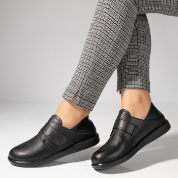 Pantofi casual dama cu scai negri din Piele naturala MOD11985, 4, modlet.ro