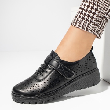 Pantofi casual dama cu scai negri MOD13353, 3, modlet.ro