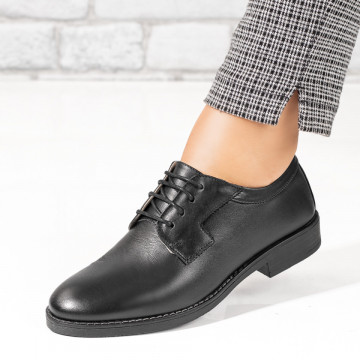 Pantofi casual dama negri din Piele naturala MOD03647, 1, modlet.ro