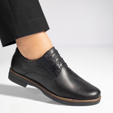 Pantofi casual dama negri din Piele naturala MOD10892, 4, modlet.ro